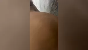 Juicy ass in the shower